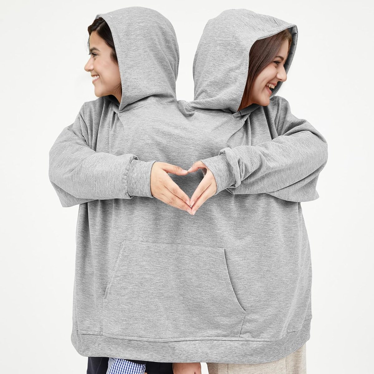 1742944067 مكومي هودي للأزواج لشخصين مقاس MLXLXXL بلوزات مضحكة حميمة متطابقة للأصدقاء هدية عيد الحب