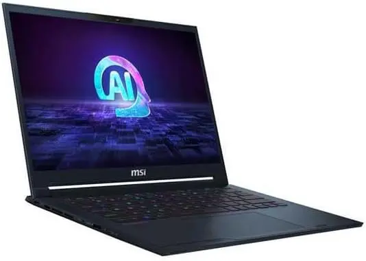MSI لابتوب العاب ستيلث 14 ايه اي ستوديو A1VFG-030XES 16 انش 16:10 2.8K OLED 120Hz انتل كور الترا 7 155H 32GB RAM 1TB SSD RTX 4060-8GB بدون نظام تشغيل ازرق ستار كويرتي اسباني
