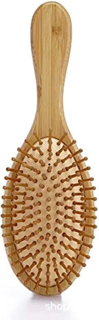 YuYue Wooden Bamboo Hair Brush Massage Comb Natural Cherry Wood Hair Brush - Anti Static Reduce Frizz and Massage Scalp (8.8 inches)