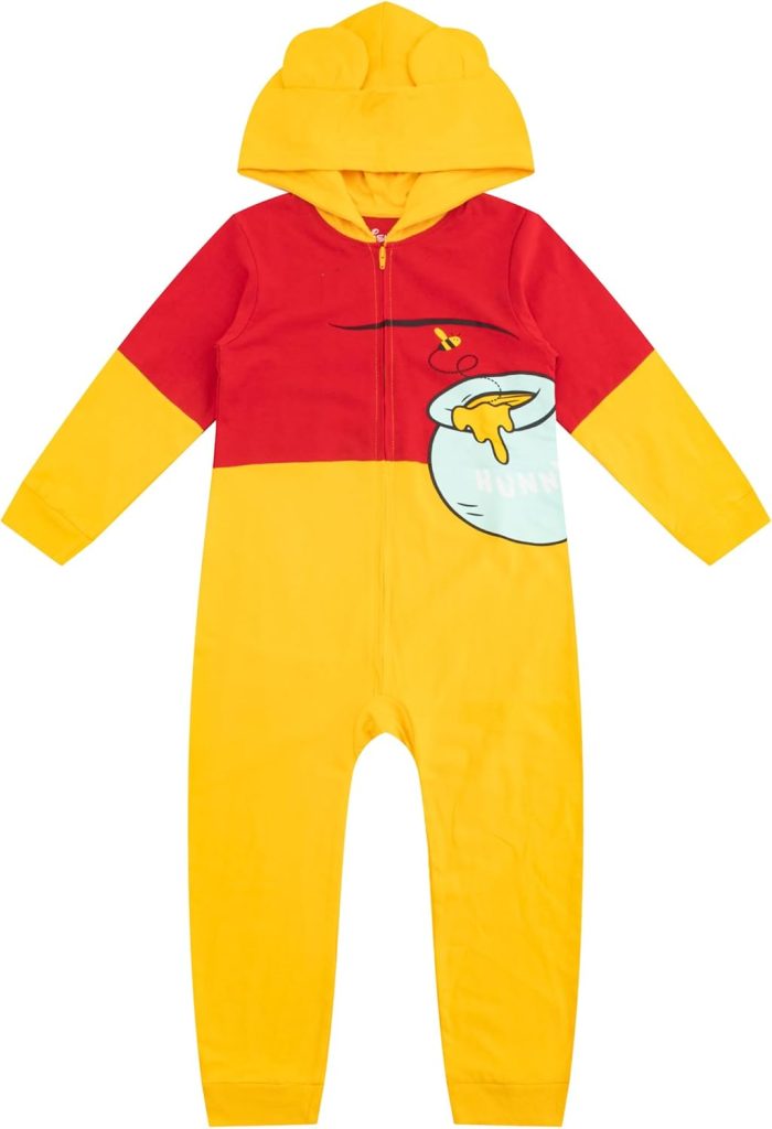 Disney Winnie The Pooh and Tigger Boys Costume Zip Up Hooded Cosplay Coverall for Infant Baby and Toddler