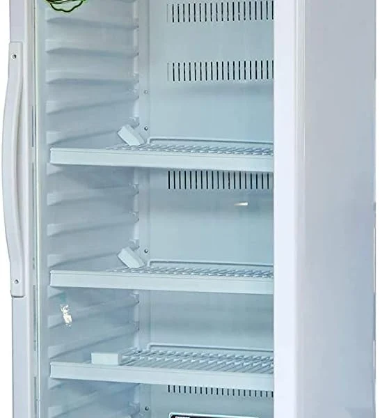 Geepas Upright Showcase Refrigerator, CFC free | Adjustable Thermostat, Bottle Cooler with LED Lighting, Low Energy Compressor Fan-GSC2807WRE