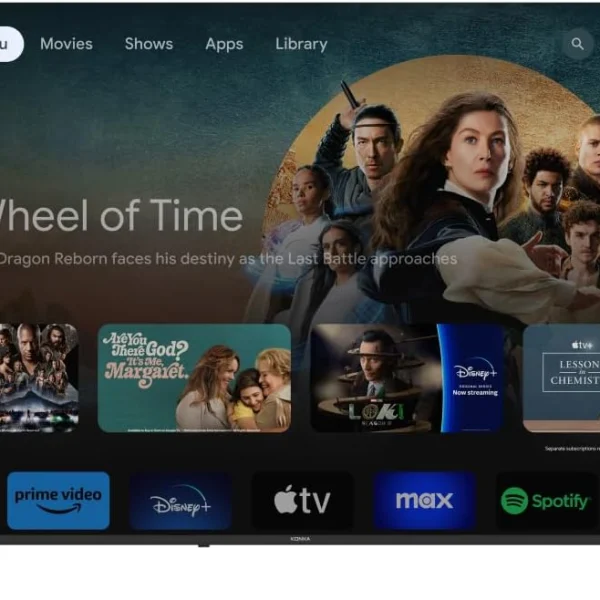 تلفزيون كونكا 65 بوصة بدقة 4 كيه UHD غير مؤطر ذكي مساعد جوجل كروم كاست متجر بلاي رباعي النواة تقنية HDR10 مشاركة شاشة النقال USB واتش دي ام اي دولبي UDG65SR684ANT