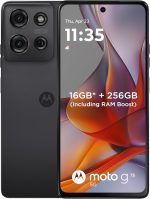 موتورولا G75 5G ذاكرة RAM 8+8GB شريحة اتصال PSIM روم 256GB متانة من الدرجة العسكرية سنابدراجون 6 الجيل الثالث 6.8 انش 120 هرتز اندرويد 14 رمادي فحمي