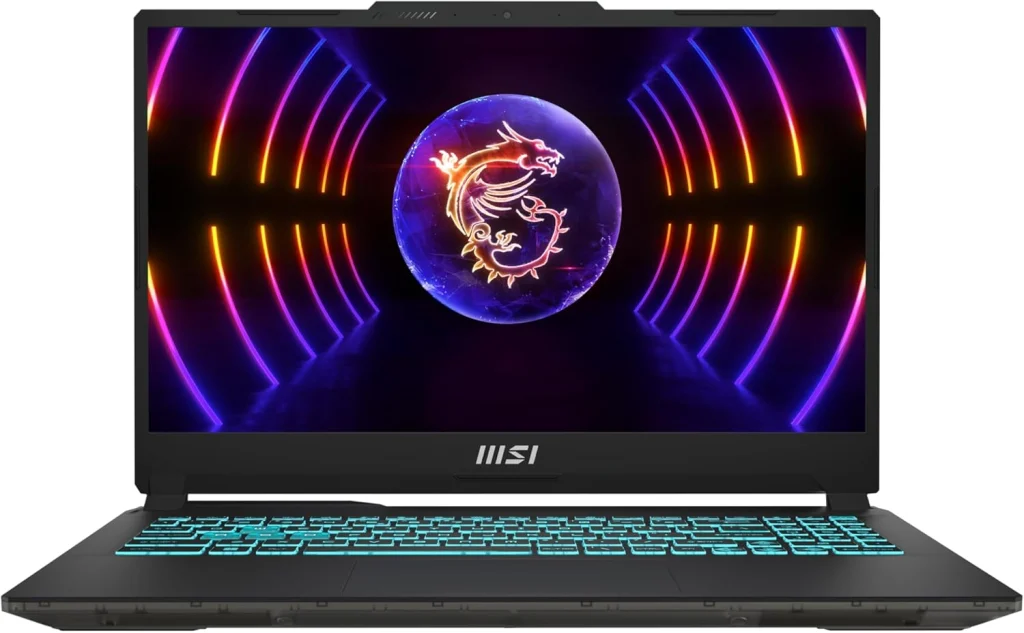 MSI لابتوب العاب سايبورغ 15 انتل كور i7-13620H شاشة 15.6 انش FHD 1920×1080 144Hz 1TB NVMe PCIe SSD ذاكرة RAM DDR5 16GB RTX 4060 بطاقة رسومات GDDR6 8GB ويندوز 11 كيبورد باضاءة خلفية