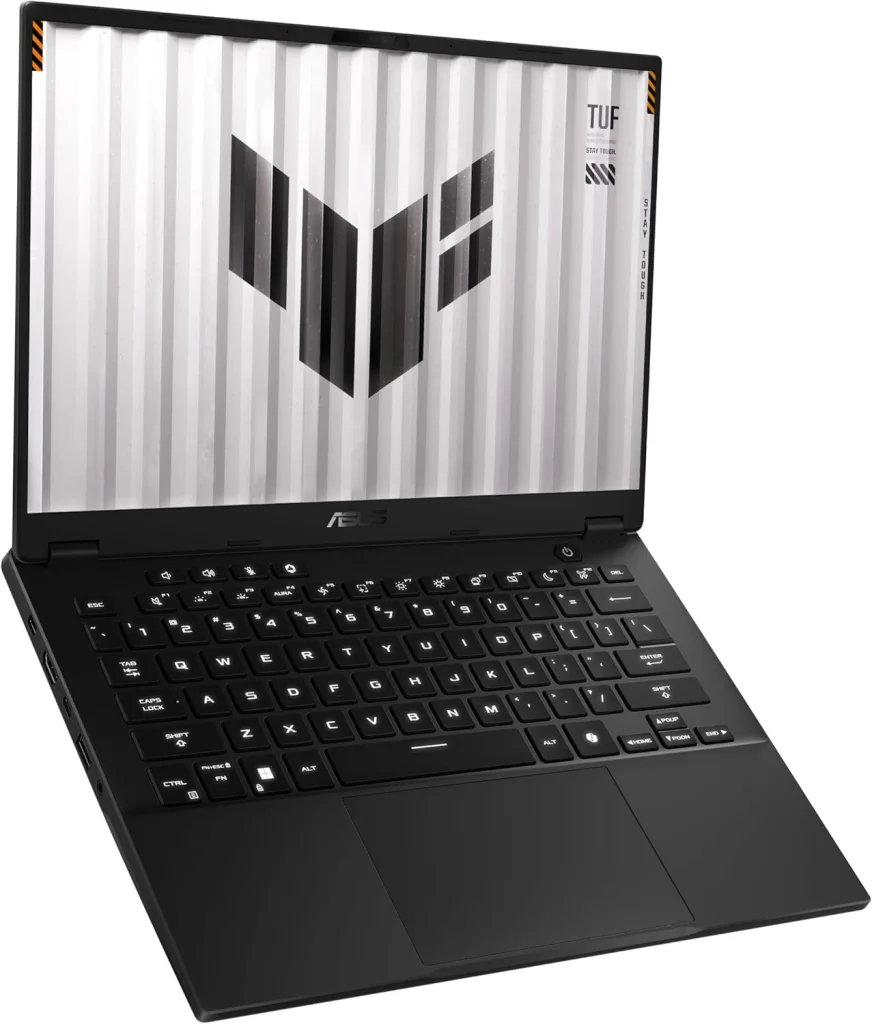 كمبيوتر ألعاب TUF FA401WV-RG011W، معالج 12 نواة AMD رايزن 9 HX370/ شاشة 14 بوصة 2.5K (2560×1600) و465 هرتز، رام 32 جيجا DDR5 وذاكرة مستديمة SSD، انفيديا RTX4060 8 جيجابايت DDR6)، كيبورد عربي انجليزي
