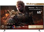 تلفزيون هايسينس 65 بوصة QLED فيدا 144 هرتز سمارت مع دولبي فيجن بكسل ضبط وضع اللعب بالإضافة الى يوتيوب ونتفليكس وشاهد (موديل 2024) 65Q7N