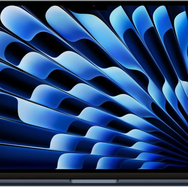 MacBook Air موديل 2024 من Apple مقاس 15 إنش شريحة M3 بوحدة معالجة مركزية ثمانية النوى ووحدة رسومات غرافيك مع 10 نوى ذاكرة موحدة 16GB 512GB - سماء الليل؛ العربية الإنجليزية Mac OS ماك بوك اير