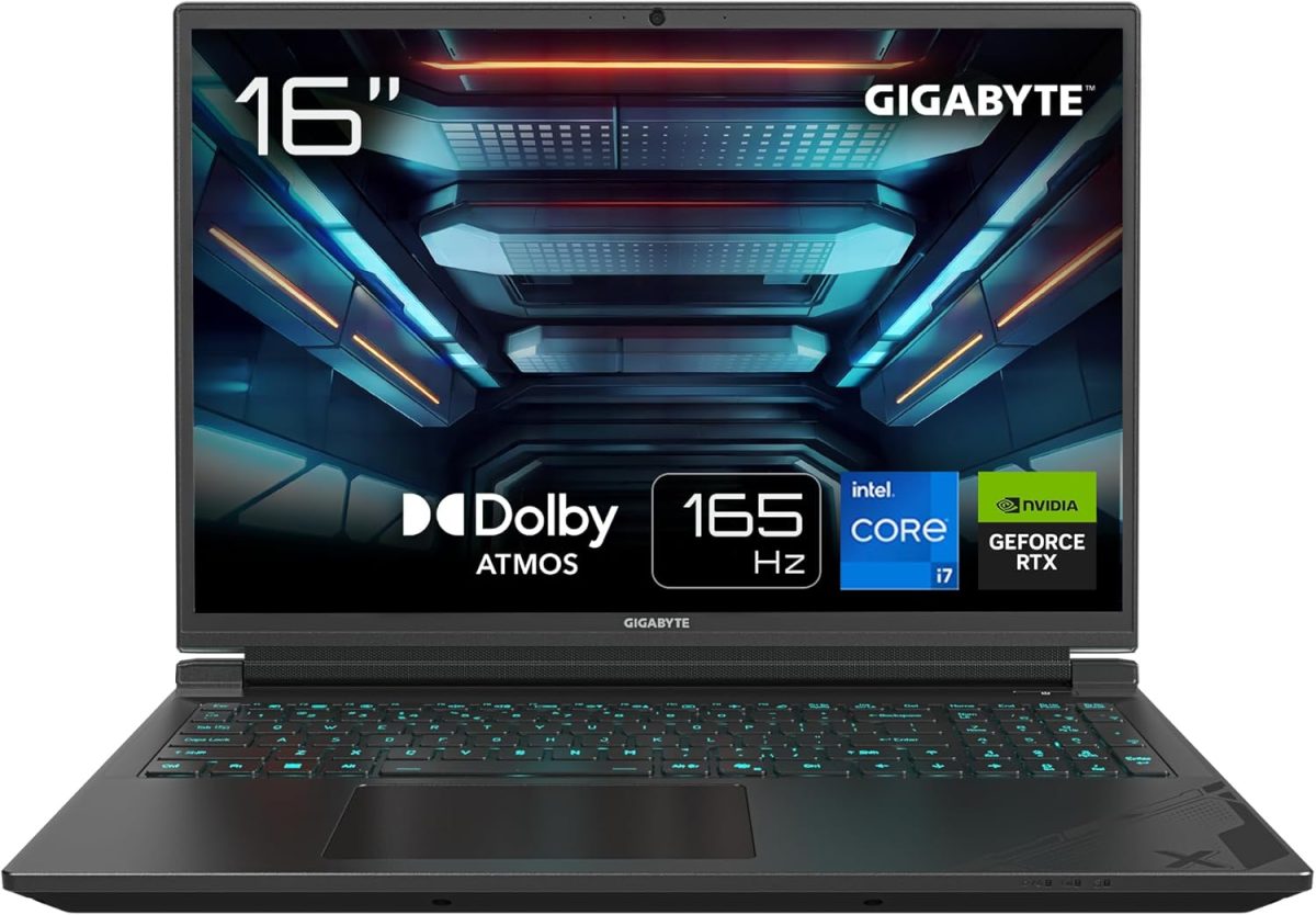 جيجابايت لابتوب العاب G6X 9KG 2024 بشاشة 16 انش FHD 165Hz ومعالج انتل كور i7-13650HX، وحدة معالجة رسومات RTX 4060، 16GB DDR5 4800MHz، 1×1TB الجيل الرابع SDD، ويندوز 11 هوم، ضمان لمدة عامين، دولبي