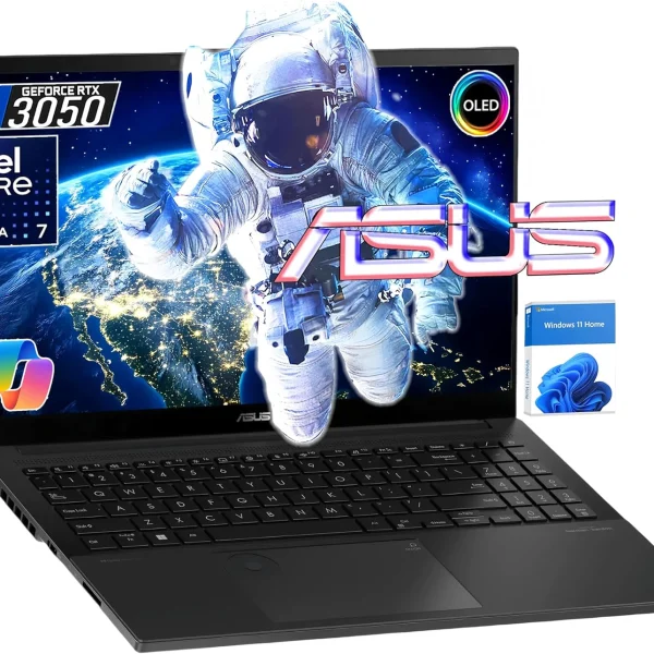 اسس لابتوب فيفو بوك برو 15 OLED رفيع - انتل كور الترا 7 155H (بيتس i7-12650H) - 16GB DDR5 5600MHz - انفيديا جيفورس RTX 3050 - كيبورد باضاءة خلفية - ويندوز 11 - مع قطعة قماش (16GB LPDDR5 5600MHz RAM |