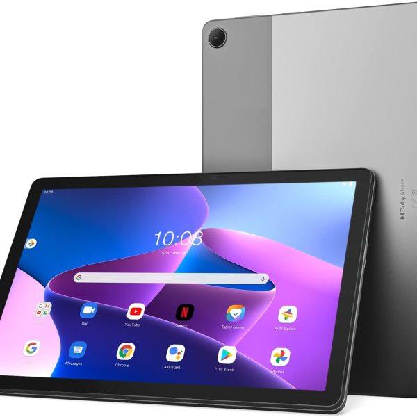 Lenovo TAB M10 3rd , 10-inch , STORM GREY , Unisoc T610 OC 1.8GHz , 4GB , 64GB , With Call Feature , 4G-LTE , 5000 mAh Battery , TB328XU , with Folio Case and Film , ZAAF0060SA