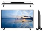 تلفزيون اوسكار 0S32ATVHD الذكي 32 بوصة فائق النحافة HD بشاشة من الزجاج المقوى وواي فاي وHDMI وتشغيل USB، أسود