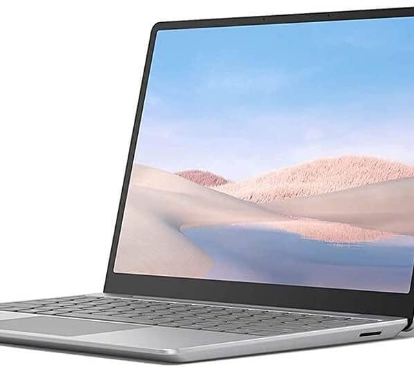 مايكروسوفت لابتوب سيرفس جو بشاشة لمس 12.4 انش معالج انتل رباعي النواة i5-1035G1 ذاكرة RAM 4GB بطاقة اي ام سي 64GB كاميرا ويب ويندوز 10 بلوتوث جاهز للدراسة عبر الانترنت - بلاتينيوم