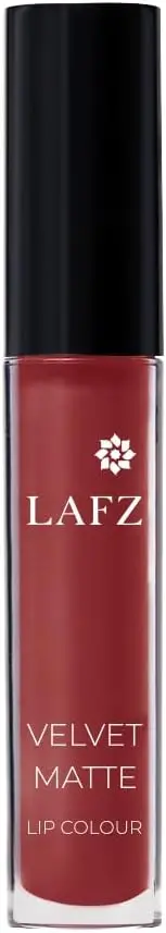 Lafz Transfer Proof & Smudge Proof Velvet Matte Lip Colour - Full Coverage, Up To 12 Hours Stay, Halal & Vegan, 5.5 ml (Strawberry Falls)