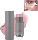 KASTWAVE Dual-ended Blush Stick With Sponge, 3-in-1 Cheek & Lip Tint & Eyeshadow, Cream Contour, Moisturizing Lightweight Multi-Stick, Natural and Long-lasting - #01