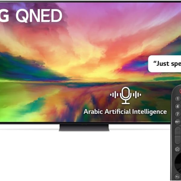 تلفزيون LED ذكي 65QNED816RA 65 بوصة كيو نيد 4 كيه الترا HD من LG، أسود