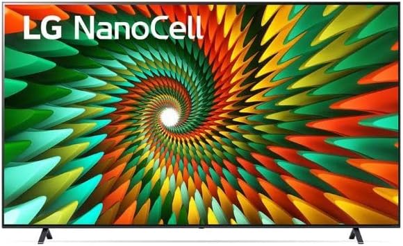 تلفزيون ذكي 55 بوصة سلسلة نانو سيل 4K LED من نانو77 ال جي 55NANO776RA، أسود