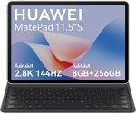 تابلت هواوي ميت باد 11.5S LCD 8GB + 256GB، كيبورد قابل للفصل، شاشة هواوي فل فيو 2.8K (فضي + لوحة مفاتيح سوداء)