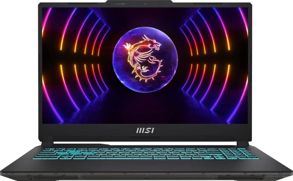 MSI لابتوب العاب 15.6 انش، شاشة 1920×1080 بكسل 144Hz، انفيديا جيفورس RTX 4050 6GB GDDR6، الجيل 13 انتل i7-13620H 14 نواة، 16GB DDR5+512GB SSD، واي فاي 6، HDMI 2.0، كيبورد رقمية، ويندوز 10 هوم
