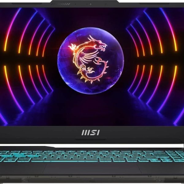 MSI لابتوب العاب 15.6 انش، شاشة 1920×1080 بكسل 144Hz، انفيديا جيفورس RTX 4050 6GB GDDR6، الجيل 13 انتل i7-13620H 14 نواة، 16GB DDR5+512GB SSD، واي فاي 6، HDMI 2.0، كيبورد رقمية، ويندوز 10 هوم