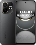 تكنو هاتف ذكي سبارك 30C 5G ثنائي شرائح الاتصال اندرويد 14 | كاميرا فائقة الوضوح 48MP | شاشة 120Hz 6.67 انش HD+ مع مكبرات صوت دولبي اتموس | 5000mAh | 18 واط نوع C (ميدنايت شادو)