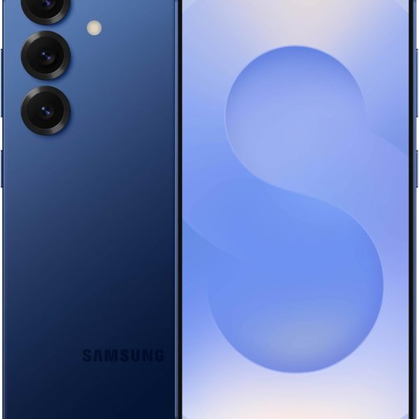 سامسونج جوال جالكسي S25، هاتف ذكي ذكاء اصطناعي 128GB، اندرويد غير مقفل، كاميرا ذكاء اصطناعي، معالج سريع، شاشة بروسكالر، عمر بطارية طويل، 2025، كحلي (اصدار عالمي)