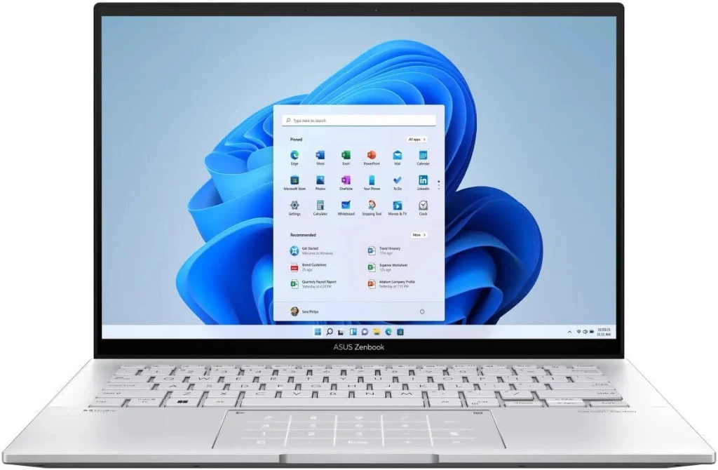 ASUS Zenbook UX3402VA-I00TT i9-13900H 16GB 1TBSSD 14 WQXGA+ Touch W11H Mobile Computer