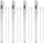 Eyebrow Mapping Pen, Microblading Eyebrow Pen with Skin Marker, Eyebrow Permanent Makeup Position Mark Tool, Great Eyebrow Makeup Tool for Artists, for Eyebrow Skin (4 Pens + 8 Replacement Refills)
