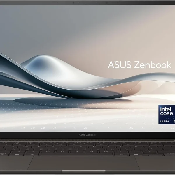 لابتوب أسوس زينبوك S ايه آي، 14 بوصة 3K (2880 × 1800) OLED 120 هرتز، UX5406SA-OLEDU731WG، إنتل كور ألترا 7، RAM 32 جيجابايت DDR5، SSD 1 تيرابايت، حافظة، بطارية 72 واط/ساعة، مفاتيح مضاءة عربي-إنجليزي
