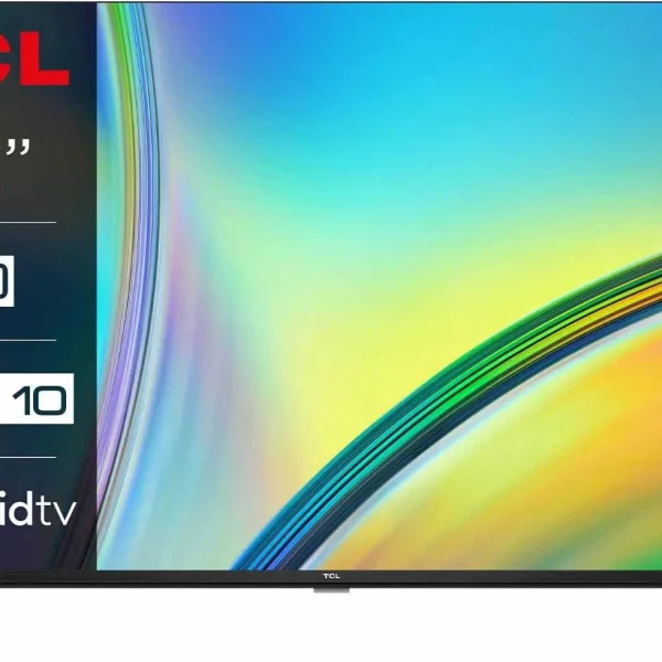 تلفزيون اندرويد ذكي LED بدون إطار مقاس 32 بوصة مساعد جوجل HDR10 1080p صوت دولبي نتفليكس يوتيوب متجر بلاي تصميم نحيف أسود