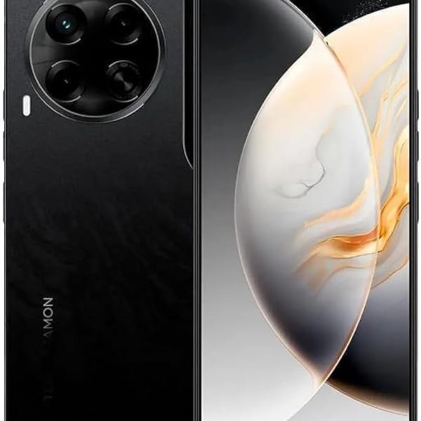 تكنو كامون 30 الجيل الخامس 5G لون اسود RAM 12+12GB ذاكرة 512 GB شاشة 6.7 انش بطارية 5000mAh مع شحن سريع 70 واط بشريحتين CL7