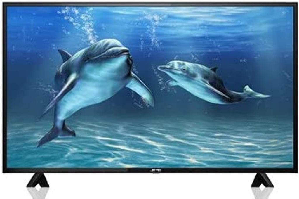 دانسات تلفزيون LED 50 بوصة بنظام تشغيل ويب 4 كيه مع حامل جداري DTD5021UWS، أسود
