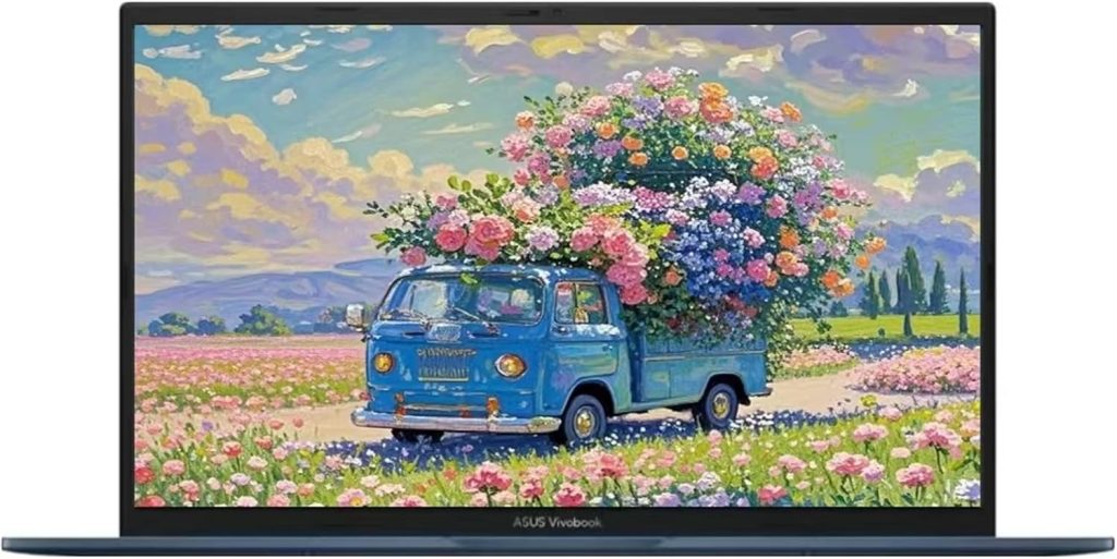 اسس لابتوب فيفو بوك بشاشة 17.3 انش FHD (1920 × 1080) IPS LED، انتل i3-1215U، سداسي النواة، 24GB DDR4 RAM، 1TB SSD، ازرق هادئ، HDMI، ويندوز 11 هوم، قاعدة ماوس TWE