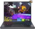 ايسر لابتوب العاب بريداتور تريتون 300 SE 14 انش FHD+ IPS 165Hz انتل 14-كور i7-12700H 16GB DDR5 512GB SSD جيفورس RTX 3060 6GB RGB اضاءة خلفية بصمة الاصبع ثاندربولت ويندوز 11 اسود + كيبل HDMI