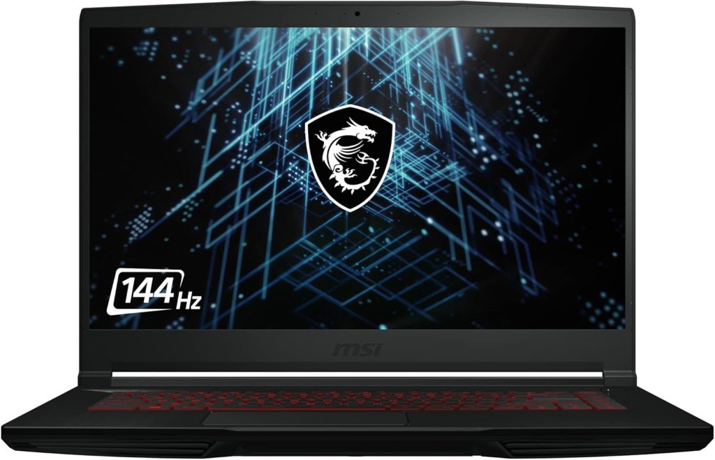 MSI لابتوب العاب GF63 15.6 انش 144 هرتز: انتل كور i7-11800H، RTX 3050، 32GB، 1TB NVMe SSD، ويندوز 11 (11UC-1246)، اسود