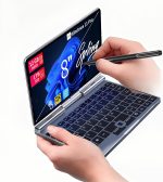 لابتوب صغير 2 في 1 8 بوصة من كوفورواي، انتل N100، 12GB LPDDR5، 512GB/1TB NVMe SSD، شاشة لمس 1280x800، واي فاي 6، بلوتوث 5.2، ويندوز 11 برو، قلم حساس للضغط، مخرج HDMI، كمبيوتر محمول قابل للتحويل