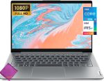 لينوفو لاب توب ايديا باد 5i 2023 - انتل كور i5-1235U - شاشة 14 انش FHD 1920 × 1080 - ذاكرة RAM 8GB - 512GB SSD - ويندوز 11 هوم - مع قماش