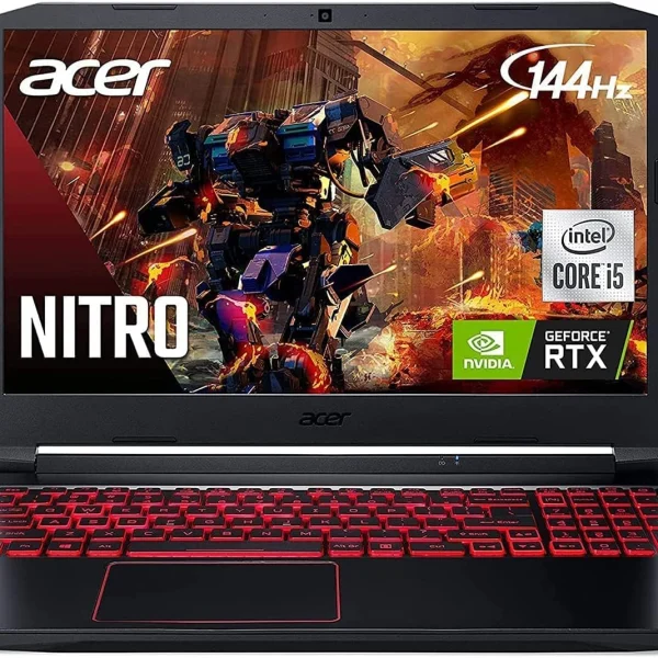 ايسر نايترو 5 لابتوب للالعاب 15.6 انش FHD 144Hz انتل كور i5 10300H حتى 4.5GHz جيفورس RTX 3050 ذاكرة RAM 16GB 1TB SSD بمنفذ PCIe كيبورد باضاءة خلفية واي فاي 6 ويندوز 11 هوم