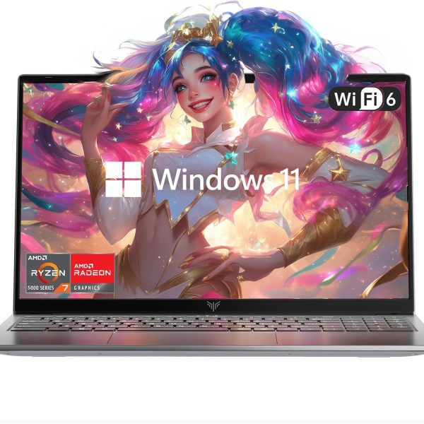 لابتوب الألعاب ACEMAGIC بمعالج AMD رايزن 7 5825U (8 نواة/16 خيط)، بطاقة رسومات راديون RX فيجا 8، شاشة 16.1 FHD، رام 16GBو512GB NVMe SSD، لوحة مفاتيح مضيئة، منفذ C متعدد الوظائف، WiFi 6، بطارية 53Wh