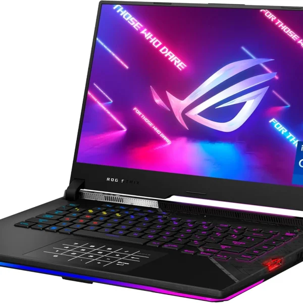 اسس لابتوب العاب روج ستريكس G15 بشاشة FHD IPS 15.6 انش 300Hz ومعالج انتل كور i9-12900H وذاكرة RAM 16GB DDR5 وSSD NVMe 1TB وانفيديا جيفورس RTX 3070 Ti وكيبورد كويرتي باضاءة خلفية RGB وويندوز 11 هوم