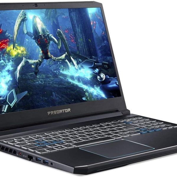 ايسر لابتوب العاب بريداتور هيليوس 300، انتل كور i7-9750H، جيفورس RTX 2060، شاشة 15.6 انش FHD 144Hz، وقت استجابة 3ms، 16GB DDR4، 512GB PCIe NVMe SSD، كيبورد باضاءة خلفية RGB، PH315-52-75DE، اسود