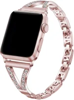 Kompatibel mit Apple Watch 38mm 40mm 41mm 42mm 44mm 45mm 46mm 49mm Glitzer Armband, Metall Armbänder Einstellbar Ersatzarmband Kompatibel mit iwatch Ultra 1/2 Serie Series 10 9 8 7 6 5 4 3 2 1 SE
