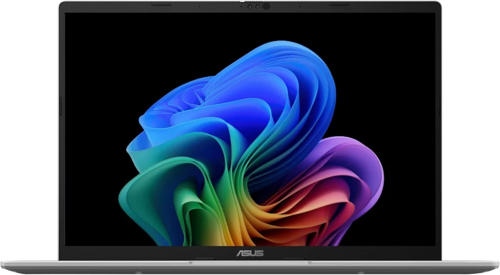 اسس لابتوب فيفوبوك 14، شاشة 14 انش WUXGA 60Hz، كوالكوم سناب دراغون اكس، وحدة معالجة رسومات جرافيكية كوالكوم ادرينو، ذاكرة RAM 16GB، SSD 512GB، ويندوز 11، فضي بارد، X1407QA-BS56