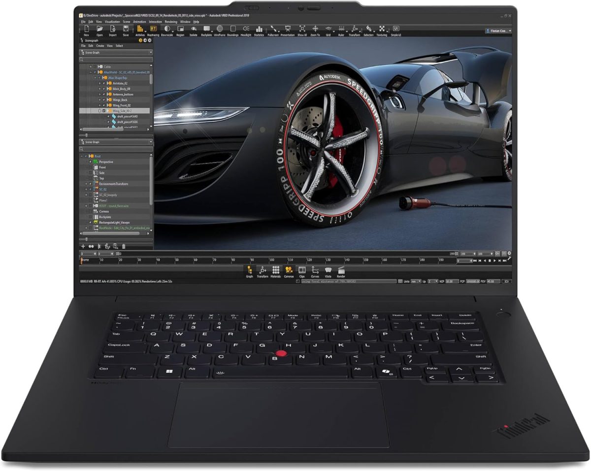 لابتوب ثينك باد P1 جيل7 وورك ستيشن لينوفو انتل الترا7 165H انفيديا RTX 3000 ادا رام 32GB ذاكرة مستديمة SSD 2TB؛ 16" 2.8K 2560×1600 IPS مضاد توهج 500 وحدة مضيئة في البكسل كاميرا 5MP RGB+IR ويندوز11