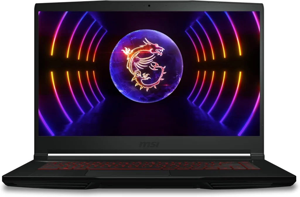 لابتوب العاب ام اس اي GF63 بشاشة 15.6 انش ومعالج انتل كور i5 10500H وبطاقة رسومات GTX1650 وذاكرة RAM 8GB وهارد 512GB NVMe SSD وويندوز 10 اسود 10SC 838 ويندوز