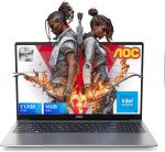 لابتوب 16GB RAM 512GB SSD بشاشة FHD 15.6 انش (حتى 3.6GHz) ويندوز 11، خفيف ورفيع، هيكل معدني، كاميرا ويب، نوع C، USB3.2