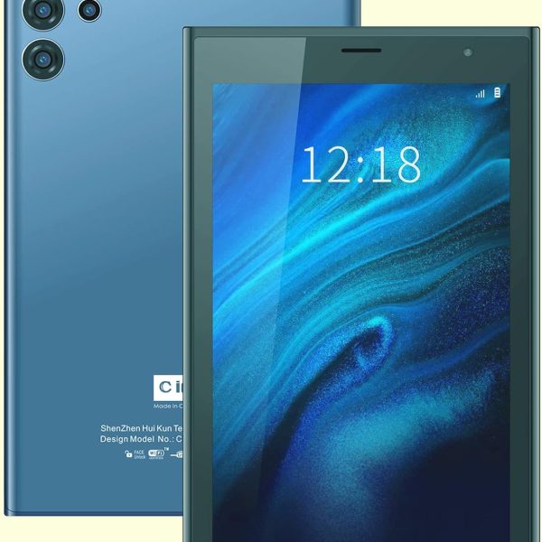 تابلت سي ايديا CM522 سمارت 7 انش - معالج رباعي النواة اندرويد 5G، واي فاي، يدعم تكبير الوجه (ازرق)