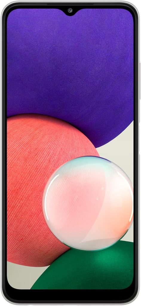 جوال سامسونج جالكسي ايه 22 الذكي - ذاكرة سعة 64GB ، و4GB RAM، 5G، لون ابيض (اصدار السعودية),ذو شريحتين