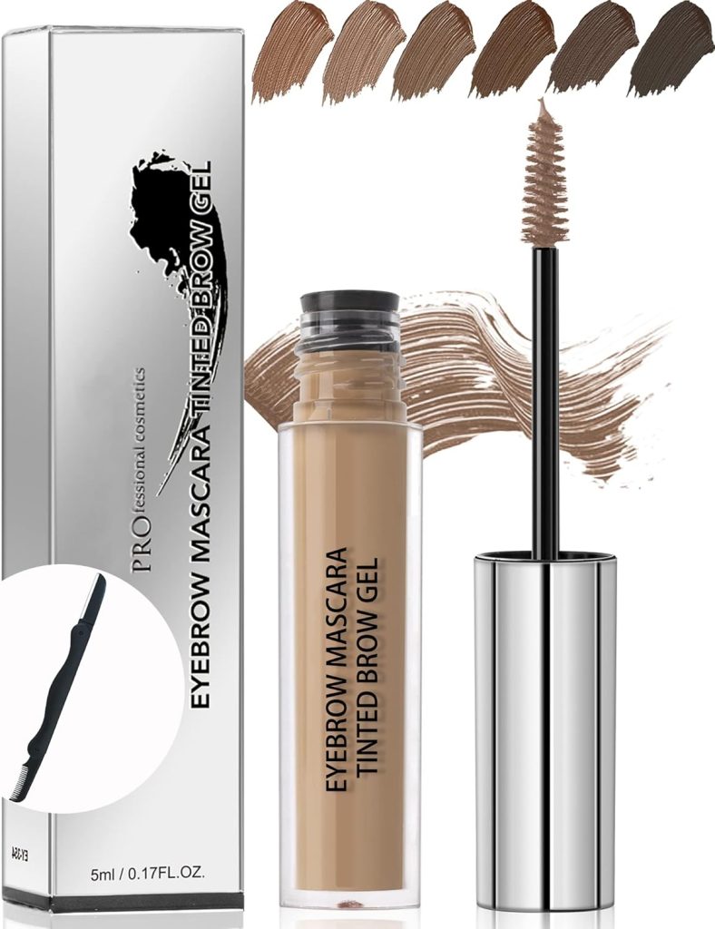ماسكارا حواجب سائلة مقاومة للماء وتدوم طويلا ومقاومة للتلطخ مع فرشاة حلاقة للحواجب - 03 بني