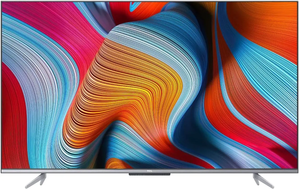 تلفزيون تي سي إل 65 بوصة 4K HDR دولبي فيجن معتمد من أندرويد معالج MEMC حر اليدين - 65T725 (موديل 2021)، أسود