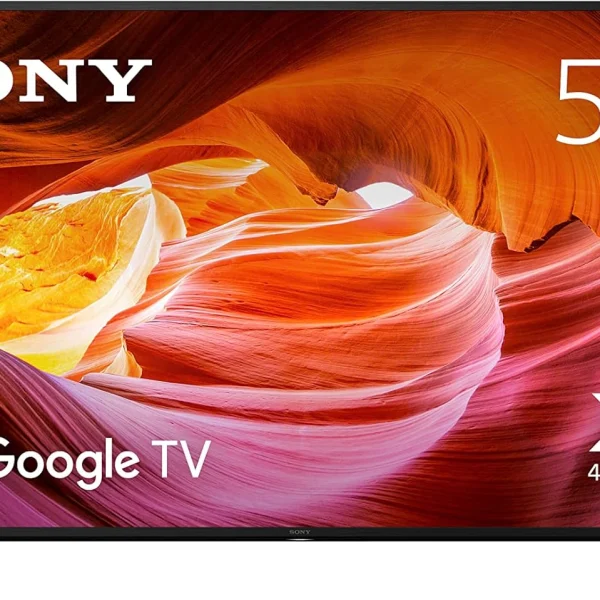 تلفزيون بشاشة سمارت 55 بوصة 4 كيه بدقة UHD ونطاق ديناميكي عالي ومُحرك جوجل من سوني برافيا-موديل KD-55X75K لعام 2022، أسود